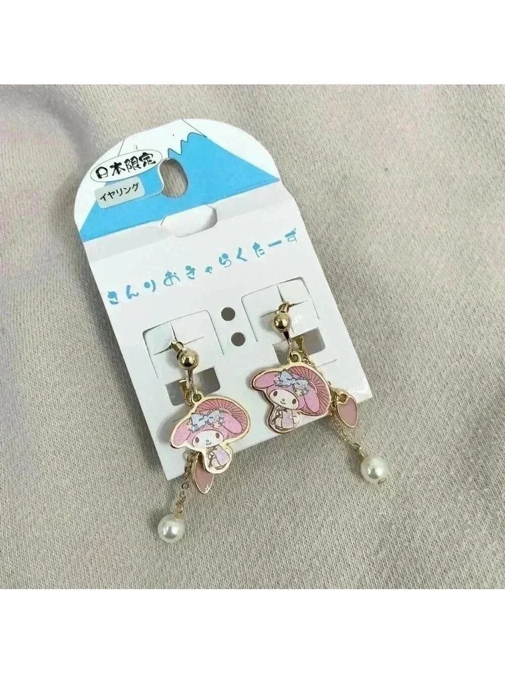 My Melody Sanrio Earrings Enamel My Melody Earrings Japan Limited
